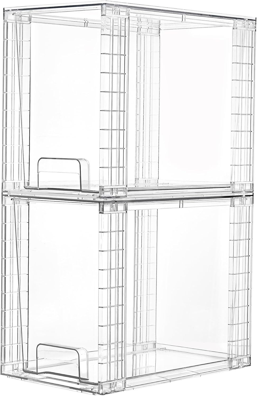 Stackable Clear Pantry Storage Drawers, Large