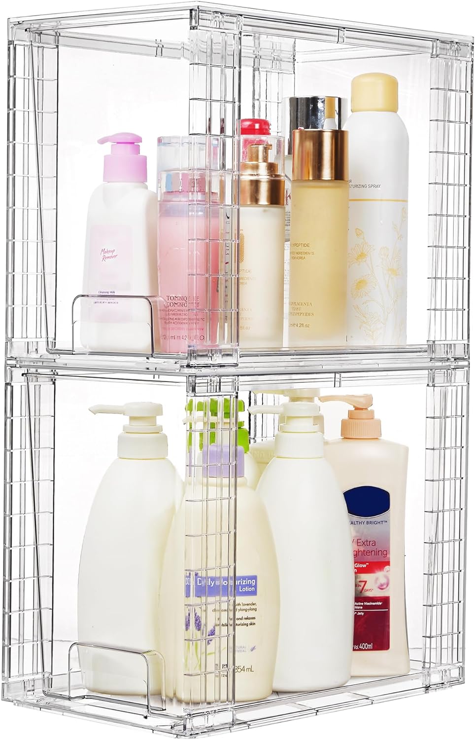 Stackable Clear Pantry Storage Drawers, Large
