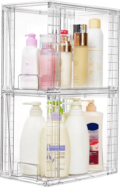 Stackable Clear Pantry Storage Drawers, Large