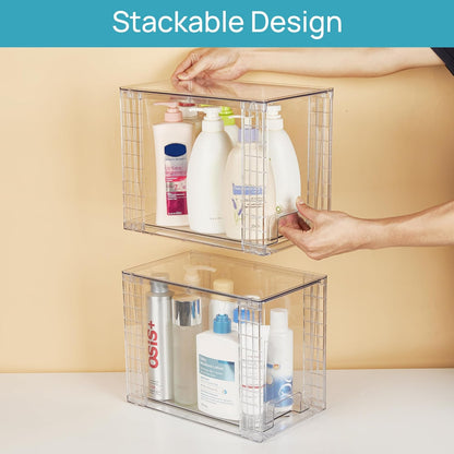 Stackable Clear Pantry Storage Drawers, Large
