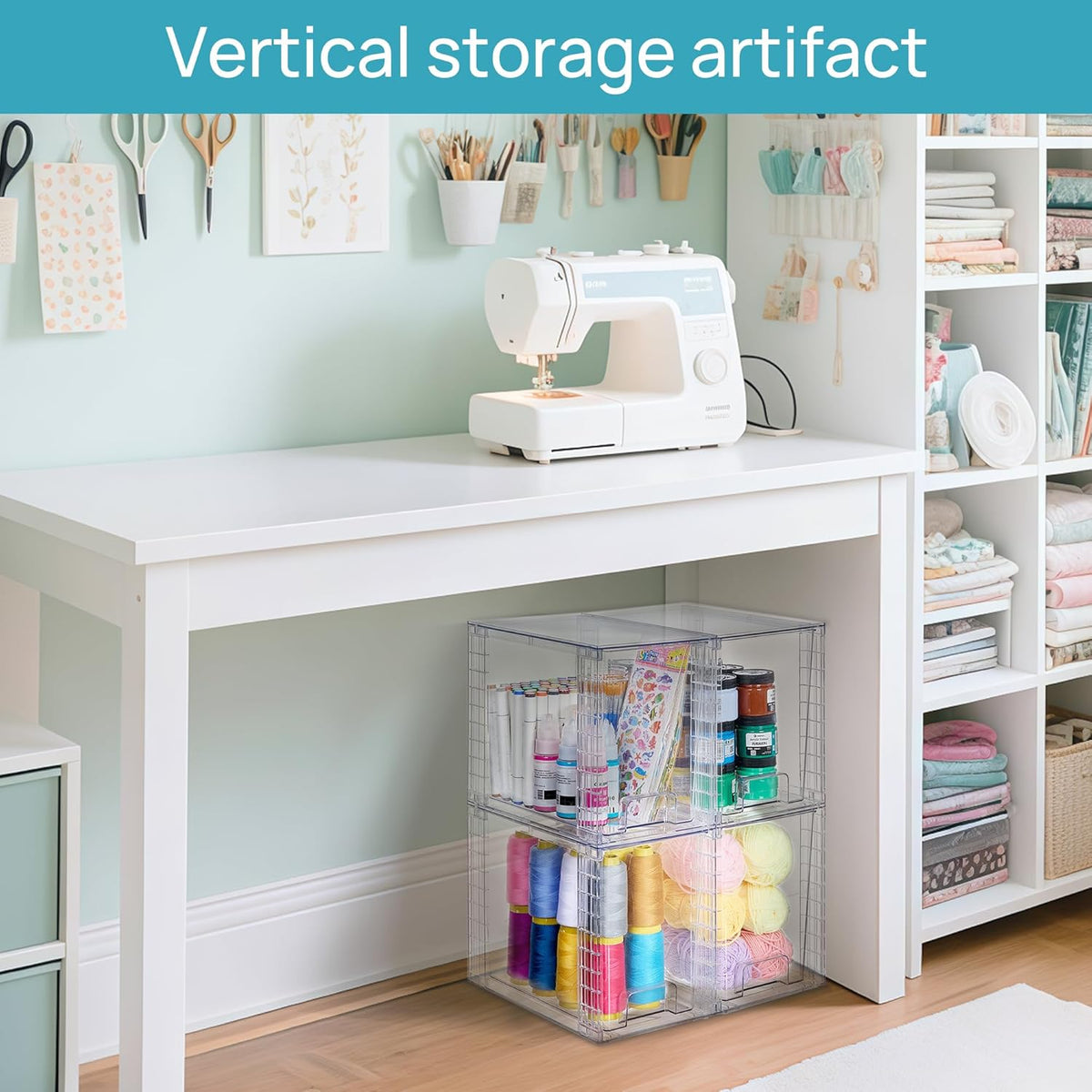 Stackable Clear Pantry Storage Drawers, Large
