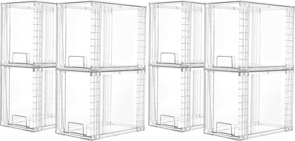 Stackable Clear Pantry Storage Drawers, Large