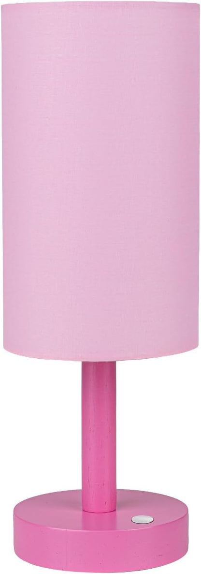 Small Table Lamp，Nightstand Lamp Wood Base Bedside Lamp Plug in