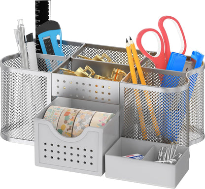 Desk Organizers Pen Holder Office Caddy Storage, Black