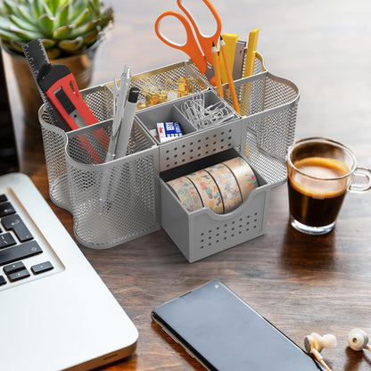 Desk Organizers Pen Holder Office Caddy Storage, Black