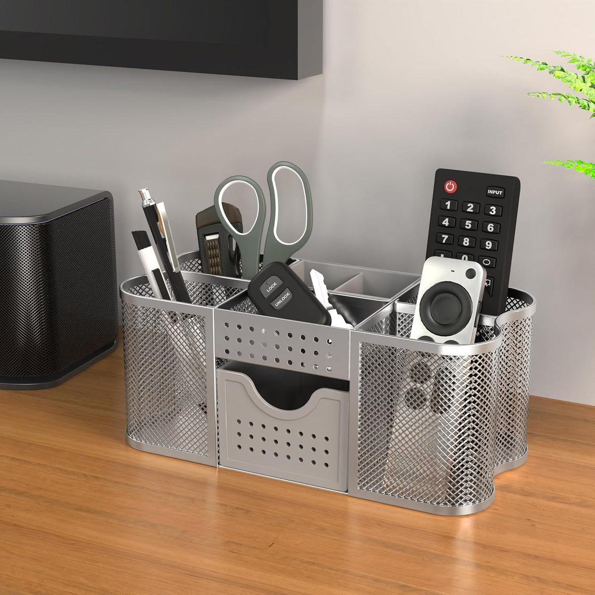 Desk Organizers Pen Holder Office Caddy Storage, Black