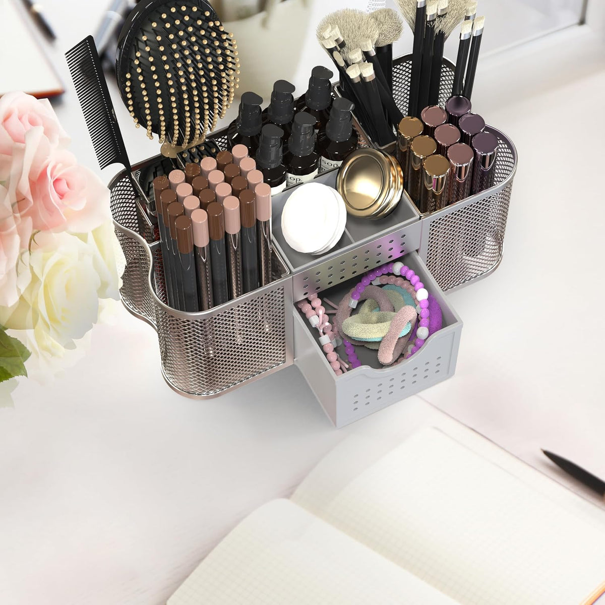Desk Organizers Pen Holder Office Caddy Storage, Black