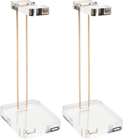 Acrylic Headphone Stand with Gold Hardware, Clear