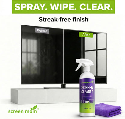 Screen Cleaner Spray 16oz Bottle for TV, Car, Laptop & Computer
