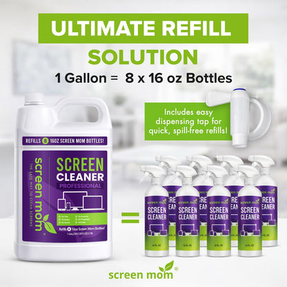 Screen Cleaner Spray 16oz Bottle for TV, Car, Laptop & Computer
