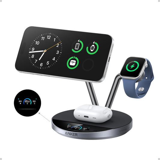 Prime 3-in-1 Qi2.2 MagSafe Compatible 25W Wireless Charging Station