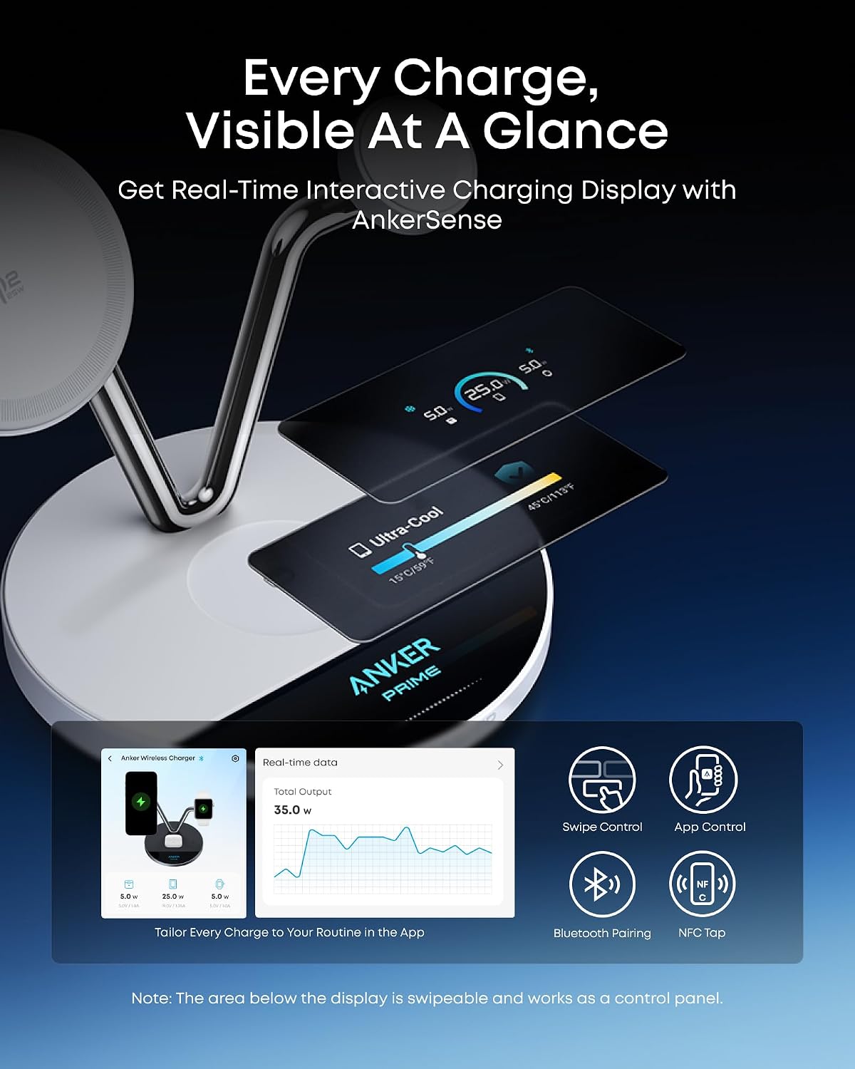 Prime 3-in-1 Qi2.2 MagSafe Compatible 25W Wireless Charging Station