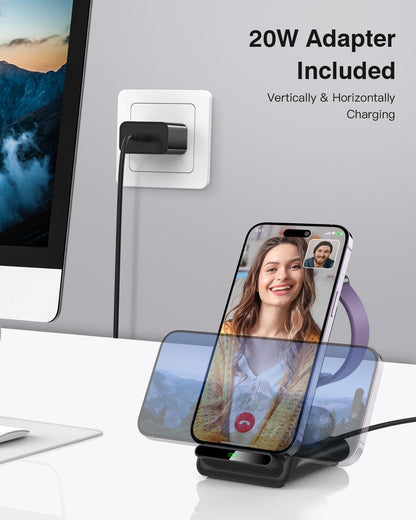 Wireless Charging Station,3 in 1 Charging Stand for Apple Multiple Devices
