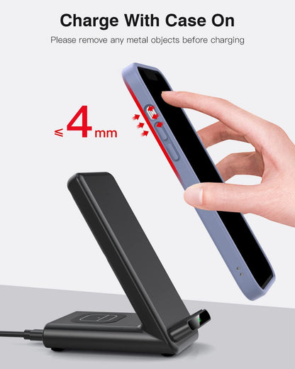 Wireless Charging Station,3 in 1 Charging Stand for Apple Multiple Devices