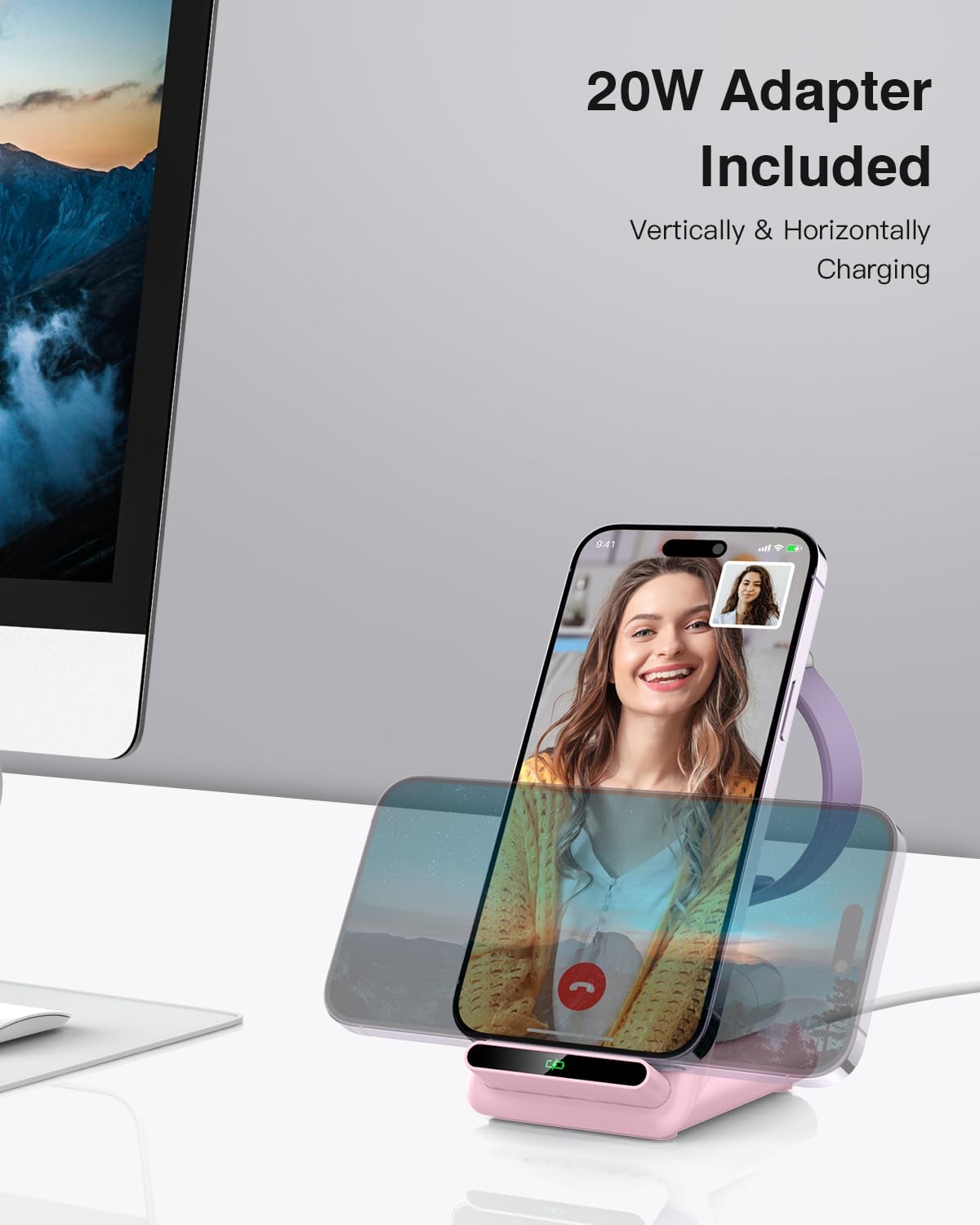 Wireless Charging Station,3 in 1 Charging Stand for Apple Multiple Devices
