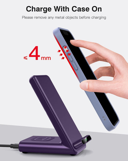 Wireless Charging Station,3 in 1 Charging Stand for Apple Multiple Devices