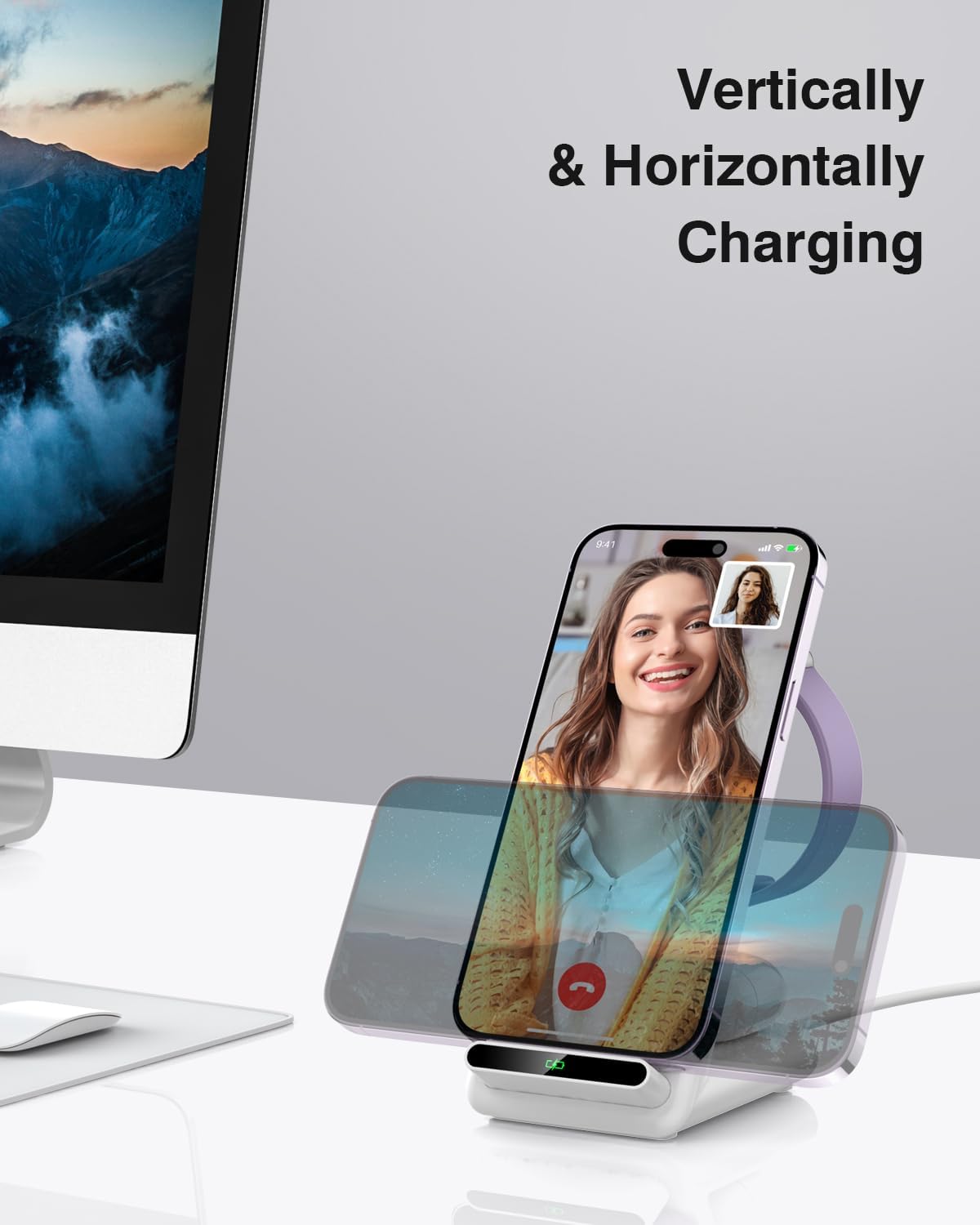 Wireless Charging Station,3 in 1 Charging Stand for Apple Multiple Devices