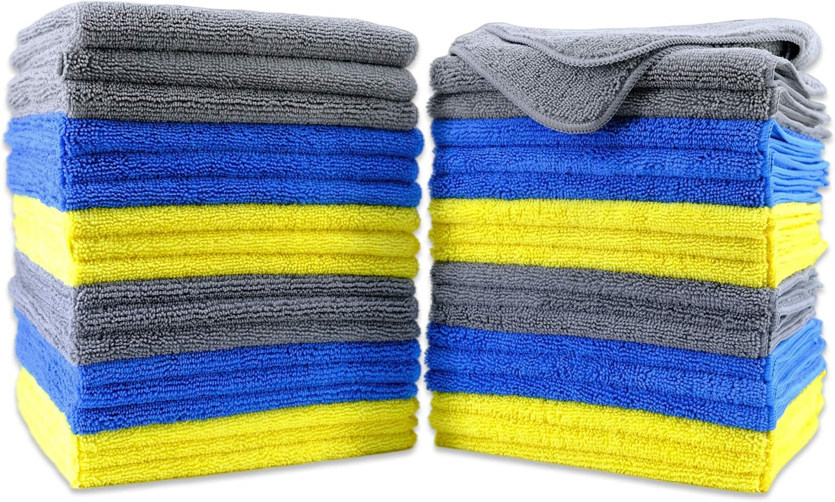 300 GSM Multipurpose Microfiber Cleaning Towel, 16x16 in, 36 Pack