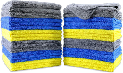 300 GSM Multipurpose Microfiber Cleaning Towel, 16x16 in, 36 Pack