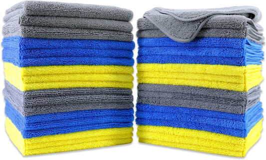 300 GSM Multipurpose Microfiber Cleaning Towel, 16x16 in, 36 Pack