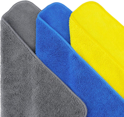 300 GSM Multipurpose Microfiber Cleaning Towel, 16x16 in, 36 Pack