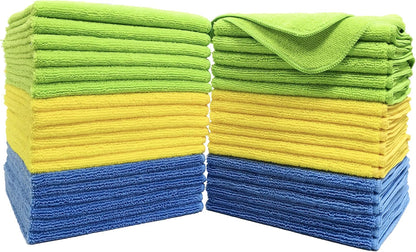 300 GSM Multipurpose Microfiber Cleaning Towel, 16x16 in, 36 Pack