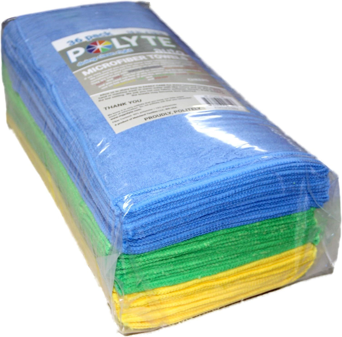 300 GSM Multipurpose Microfiber Cleaning Towel, 16x16 in, 36 Pack