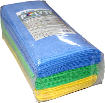 300 GSM Multipurpose Microfiber Cleaning Towel, 16x16 in, 36 Pack