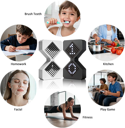 Digital Hourglass Visual Timer,LED Focus Timers