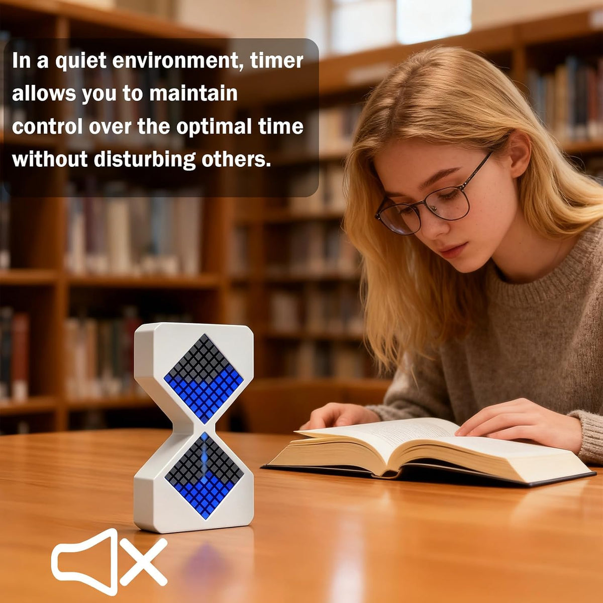 Digital Hourglass Visual Timer,LED Focus Timers