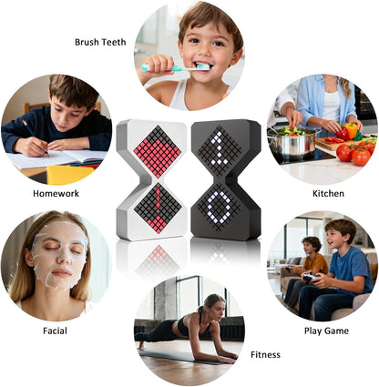 Digital Hourglass Visual Timer,LED Focus Timers