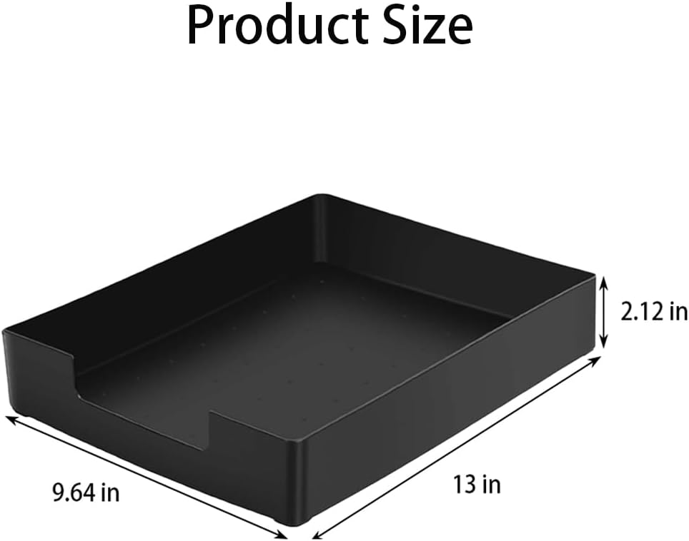 Letter-Size Tray, Desk Drawer Organizer for A4 Paper, Off-White
