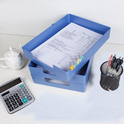 Letter-Size Tray, Desk Drawer Organizer for A4 Paper, Off-White