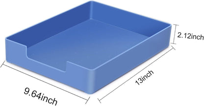 Letter-Size Tray, Desk Drawer Organizer for A4 Paper, Off-White
