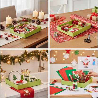 Letter-Size Tray, Desk Drawer Organizer for A4 Paper, Off-White