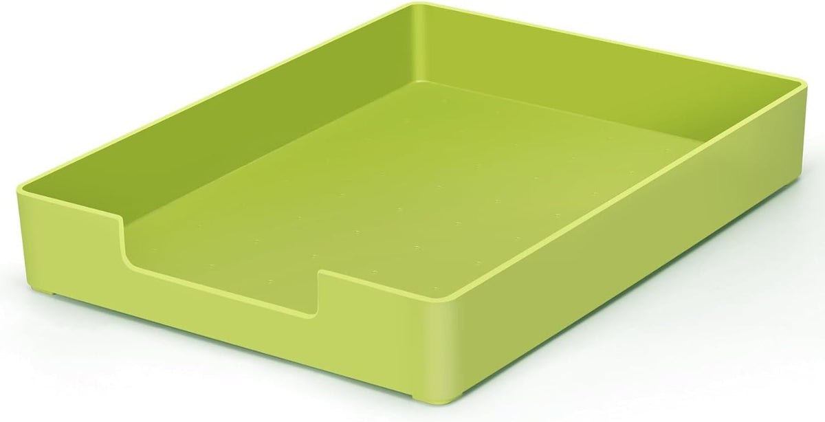Letter-Size Tray, Desk Drawer Organizer for A4 Paper, Off-White