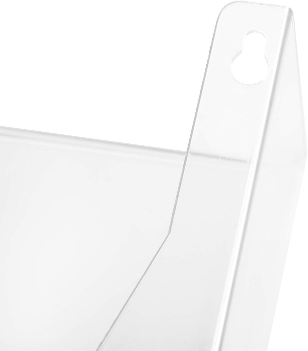 Expandable Plastic Wall File Organizer, Hanging File Holder, Letter Size, 1-Pocket, Clear, Space Saving for Office Home