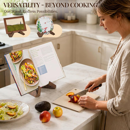 Cookbook Stand for Kitchen, Recipe Book Holder for Kitchen Counter