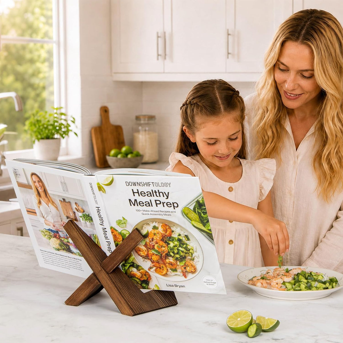 Cookbook Stand for Kitchen, Recipe Book Holder for Kitchen Counter