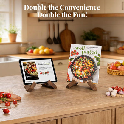 Cookbook Stand for Kitchen, Recipe Book Holder for Kitchen Counter