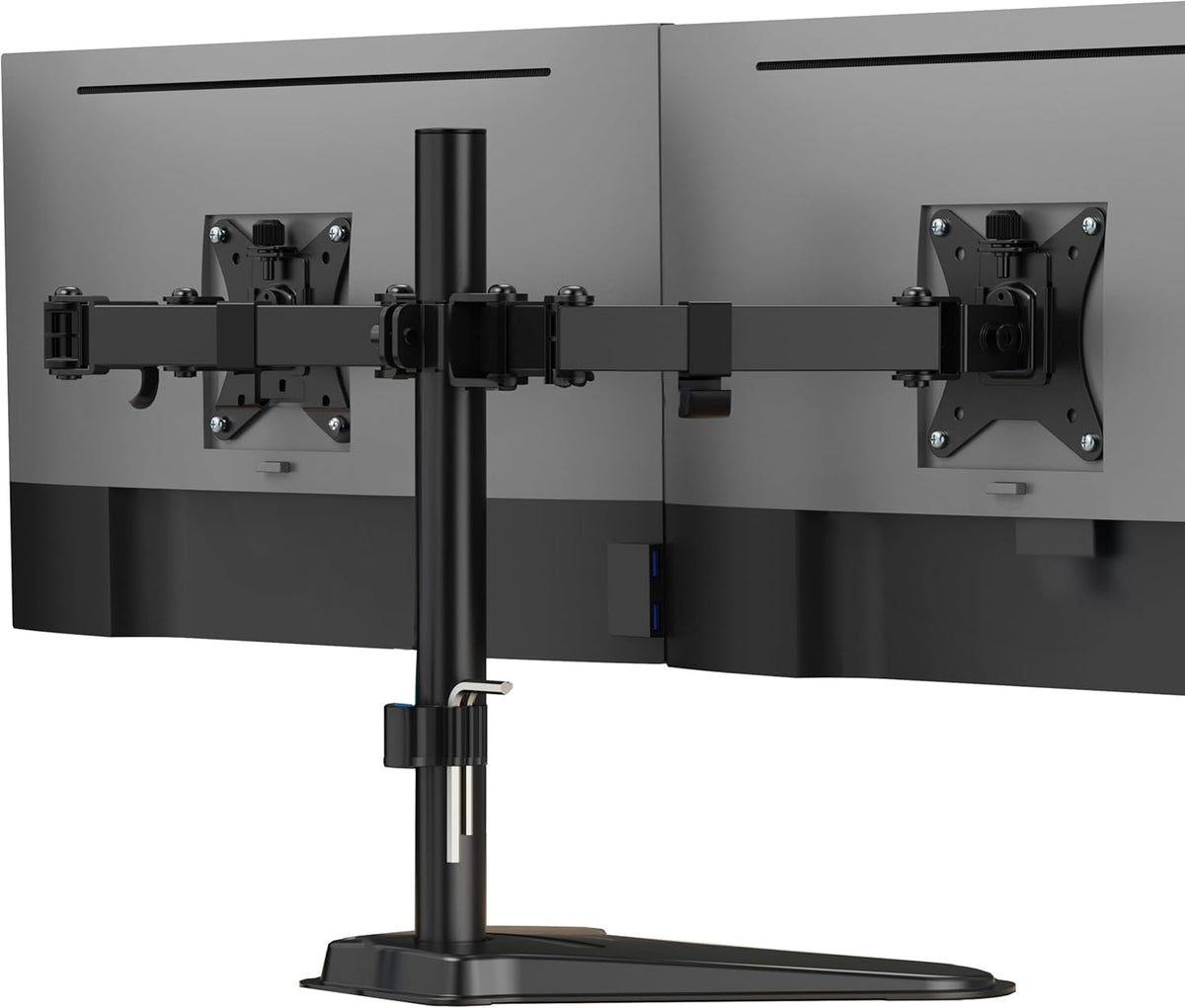 ! Dual Monitor Desk Stand Mount for 2 Screens VESA 75x75 & 100x100