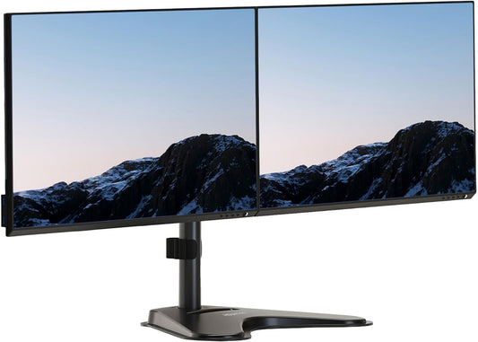! Dual Monitor Desk Stand Mount for 2 Screens VESA 75x75 & 100x100