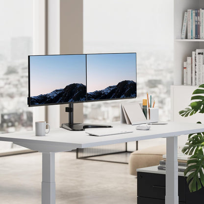 ! Dual Monitor Desk Stand Mount for 2 Screens VESA 75x75 & 100x100