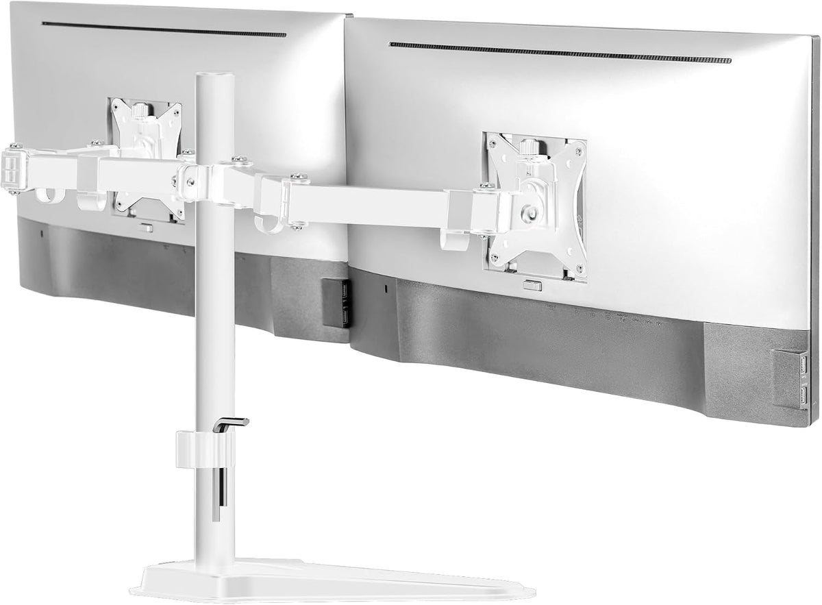 ! Dual Monitor Desk Stand Mount for 2 Screens VESA 75x75 & 100x100