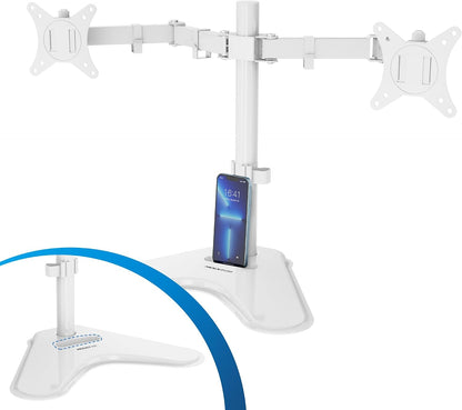 ! Dual Monitor Desk Stand Mount for 2 Screens VESA 75x75 & 100x100