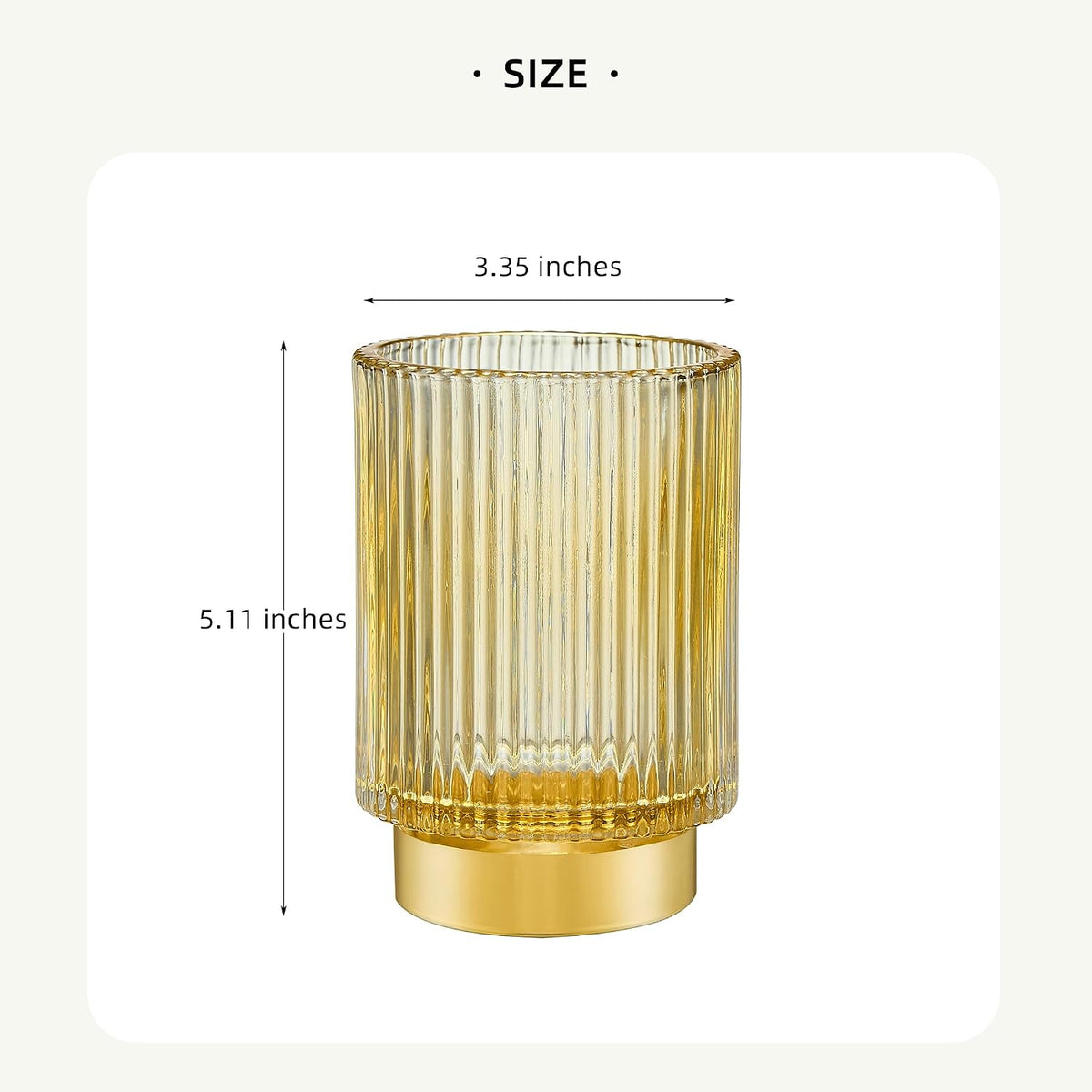 Makeup Brush Holder Organizer,Toothbrush Holders,Desk Pen Pencil Holder,Multifunctional Vintage Glass Brush Cup（L/Green/A3-6-US）