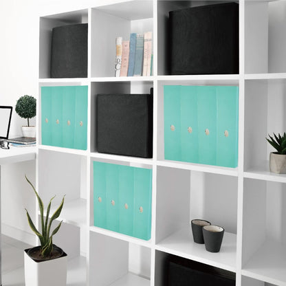 12 Pack Black Cardboard Magazine File Holder Storage Organizer