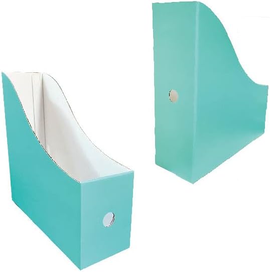12 Pack Black Cardboard Magazine File Holder Storage Organizer
