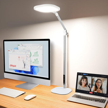 Tall LED Desk Lamps Home Office, Edge-Lit Eye-Care, 50 Light Modes
