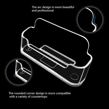 Business Card Holder for Desk - 12 Pack Acrylic Business Card Holder , Fits 30-50 Business Cards Display Business Card Stand Desktop Business Card Holders for Exhibition